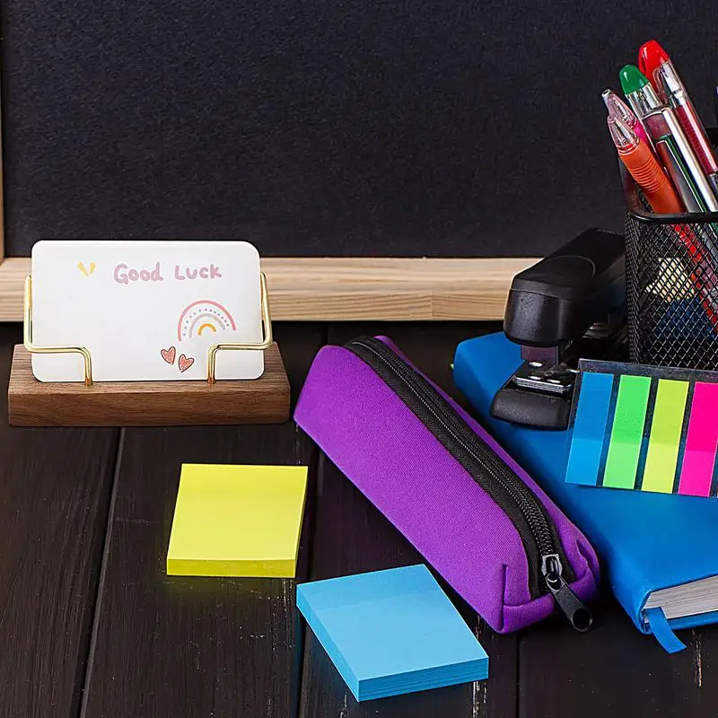 Stojak na wizytówki Mały stojak na wizytówki Biurkowy stojak na wizytówki Kreatywny organizer na wizytówki Karta na biurko