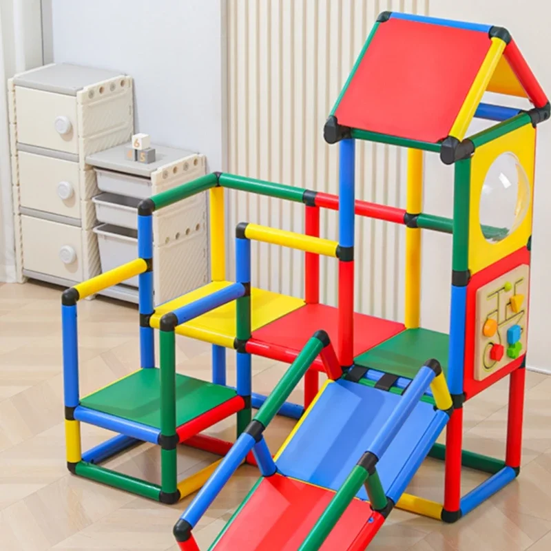 Home climbing frame combination children's indoor slide baby family paradise kindergarten sensory integration training physical