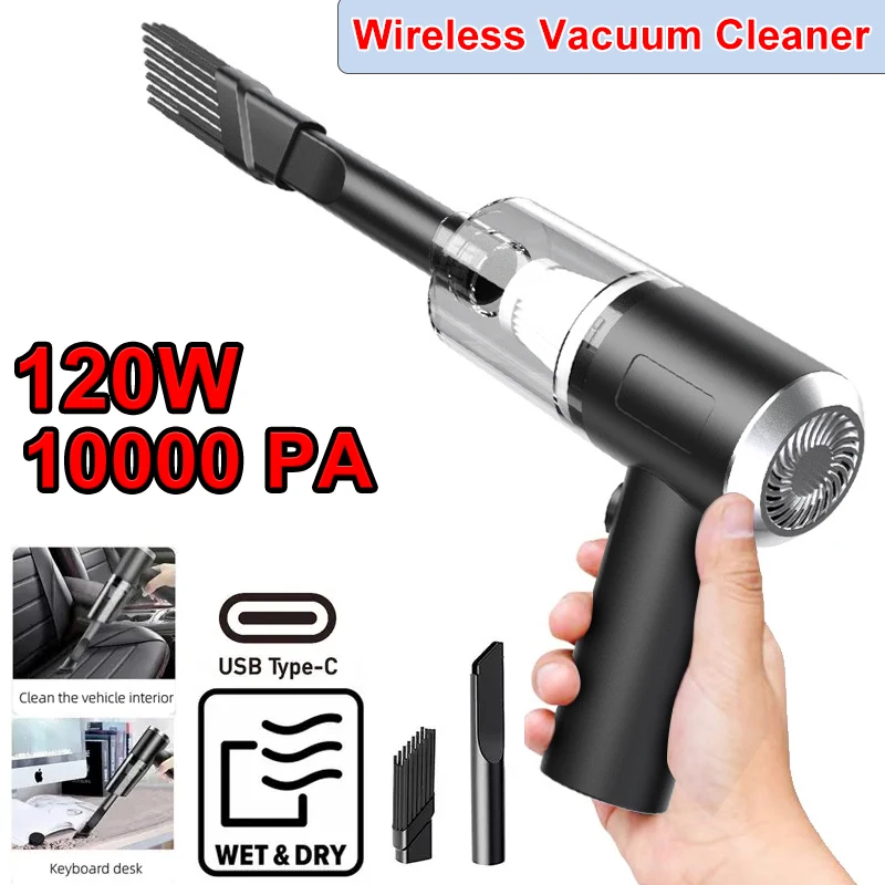 

Combination Vacuum Cleaner USB Charging Car Household Vacuum Cleaner Small Car with Fully Automatic High Power Powerful Cleaning