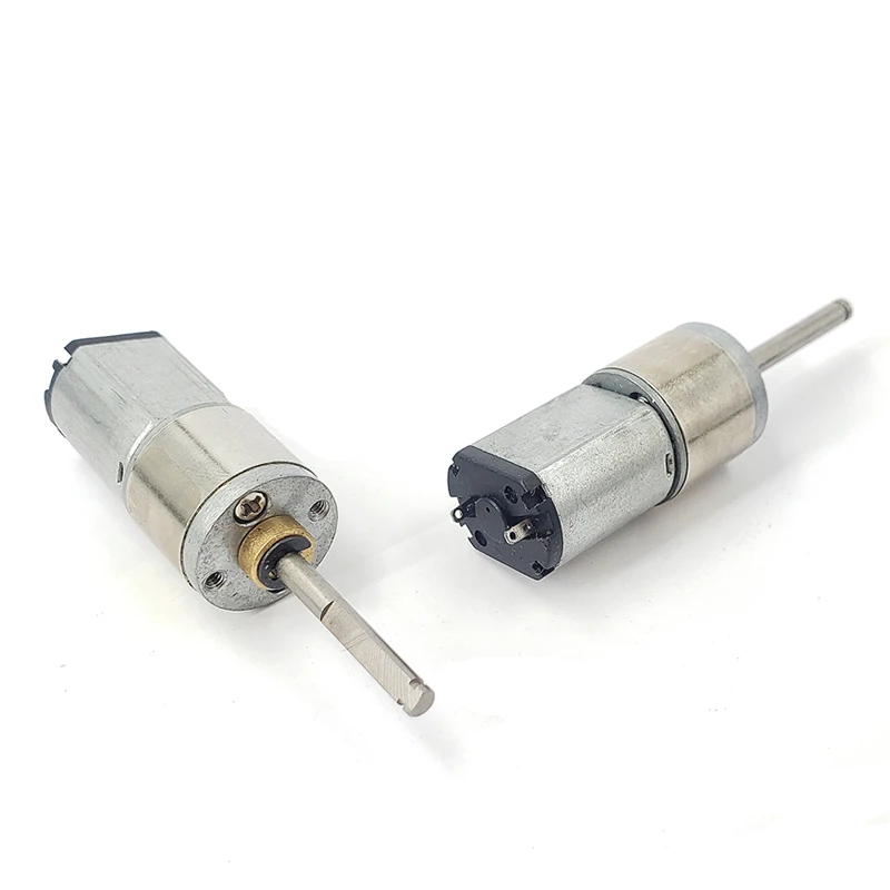 1PC Micro 16mm 030 Full Metal Gearbox Gear Motor DC 6V-12V 160RPM Slow Speed Large Torque Long Shaft Brush Permanent Magnet