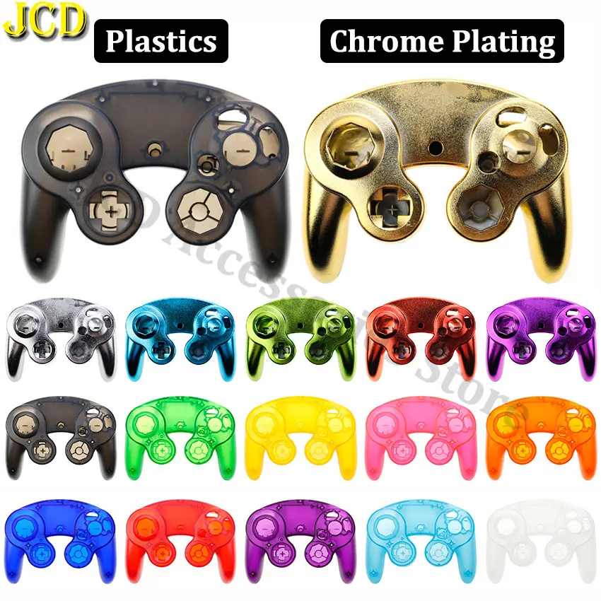 

JCD For NGC Gamecube Controller Housing Cover Shell Case Replacement Parts Games Handle Protective Accessories