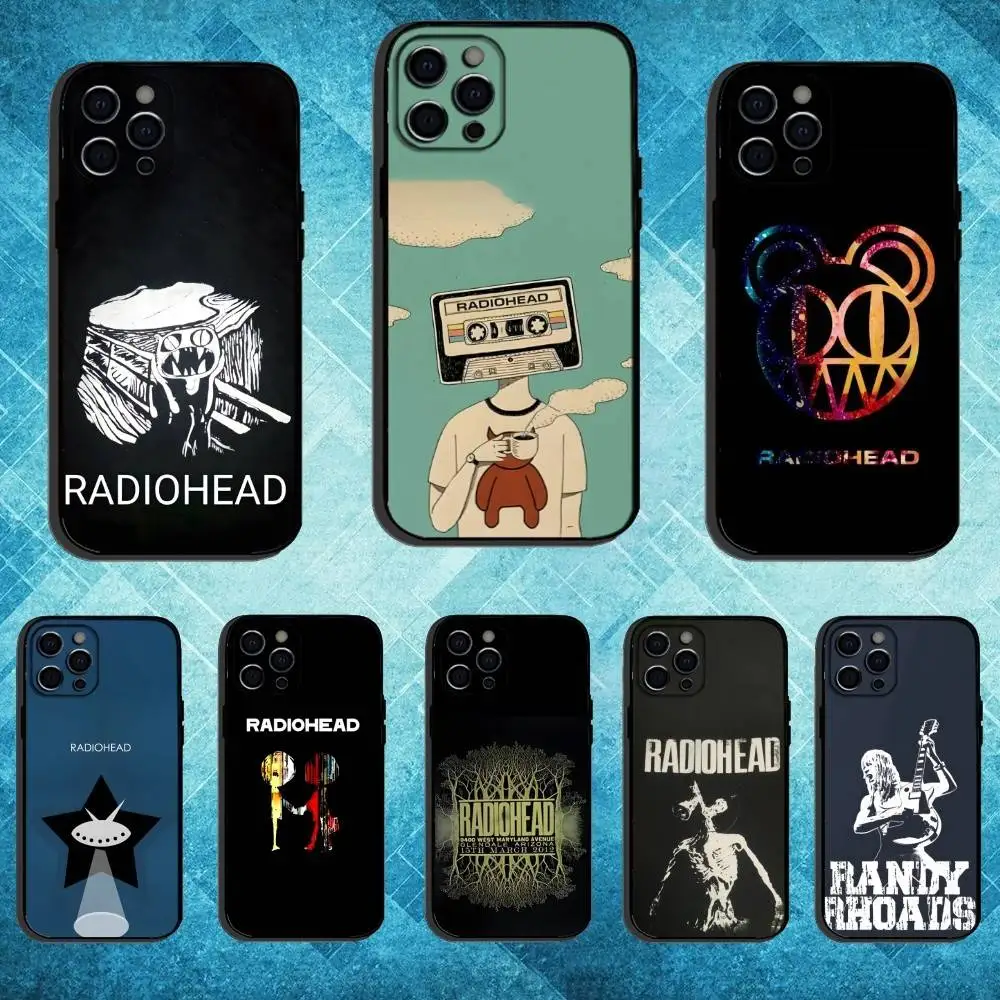 

Rock Band R-Radiohead Phone Case For iPhone17,16,15,14,13,12,11 Plus,Pro Max Soft Black Cover