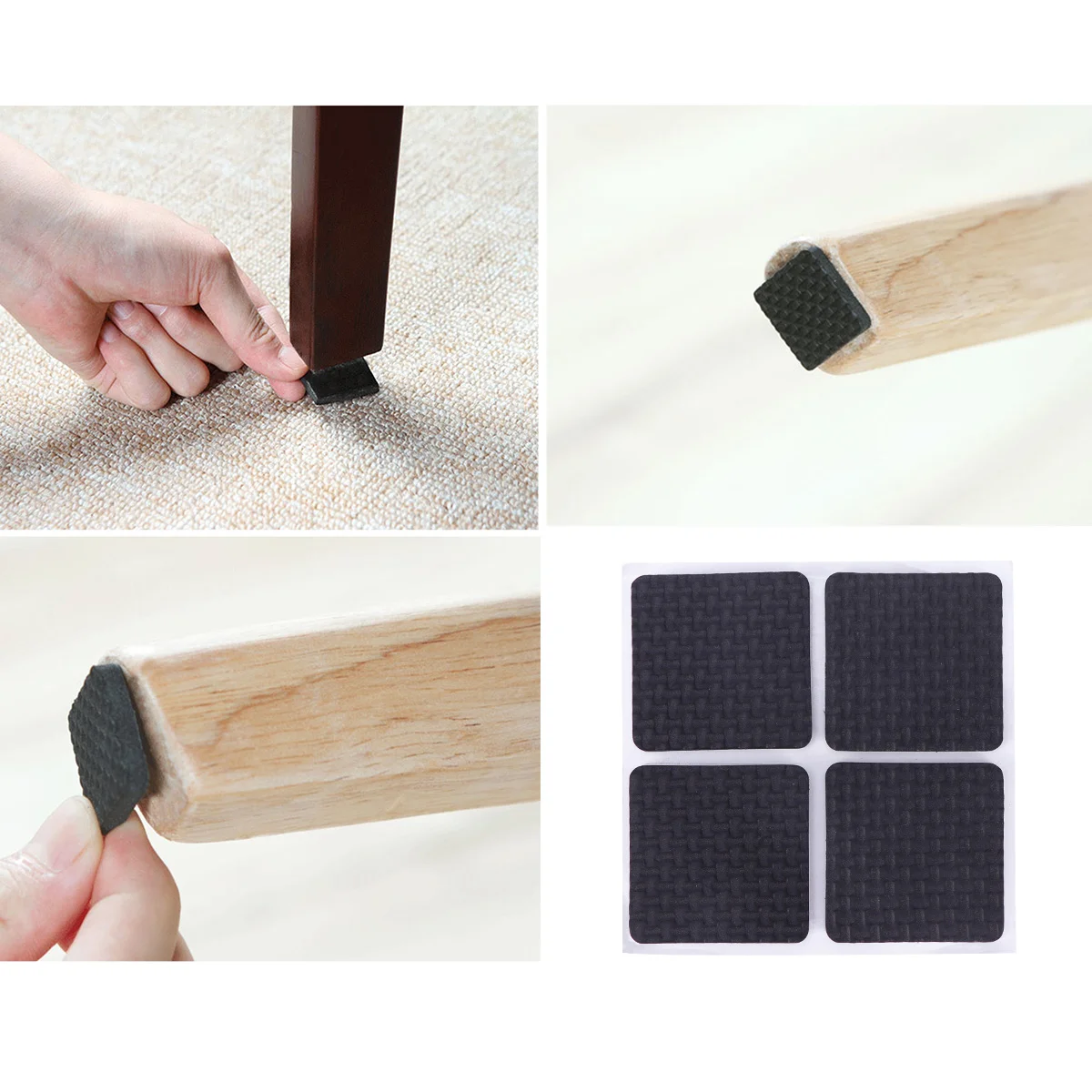 Bantalan Stopper furnitur 10 lembar, Stopper geser pelindung lantai Anti Eva dapat disesuaikan