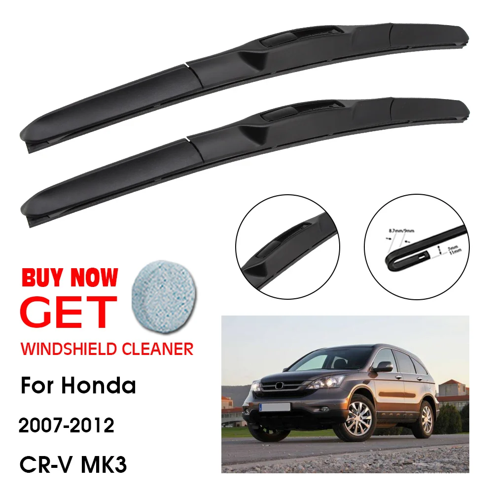 

Car Wiper For Honda CR-V MK3 26"+17" 2007-2012 Front Window Washer Windscreen Windshield Wipers Blades Accessories