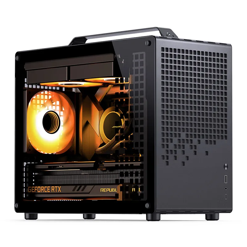 Imagem -01 - Caixa do Computador Portátil Matx Mini-itx Chassis Suporte Sfx Atx Fonte de Alimentação Tipo-c Gen2 20l Mini pc Case Jonsbo-z20