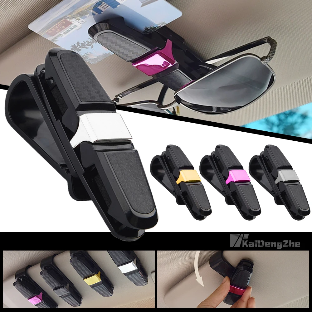 

1pc Universal Durable Organizer for Car Glasses Sun Visor Ticket Card Clip 180 Degree Eyeglasses Mount Car Interior Accessories