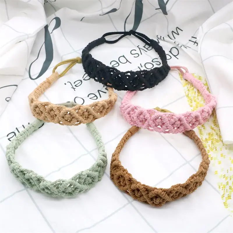 2023 New Fashion Hand-woven Sports Headband Girls Simple Casual Hairband Hair Accessories