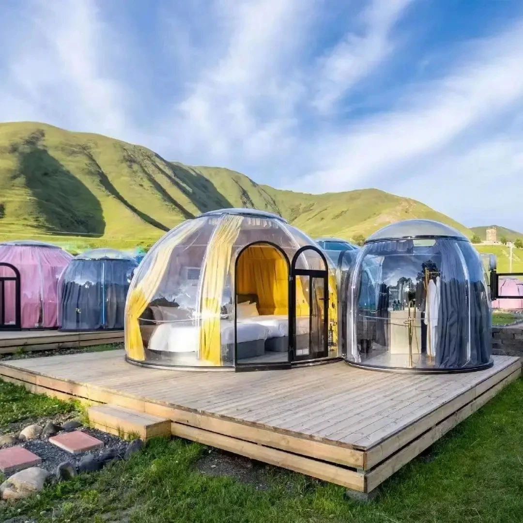 Transparent Dome Geodesic Lgloo Round Clear House Catering Cabin Hotel Resort PC Luxury Celebrating events tipi