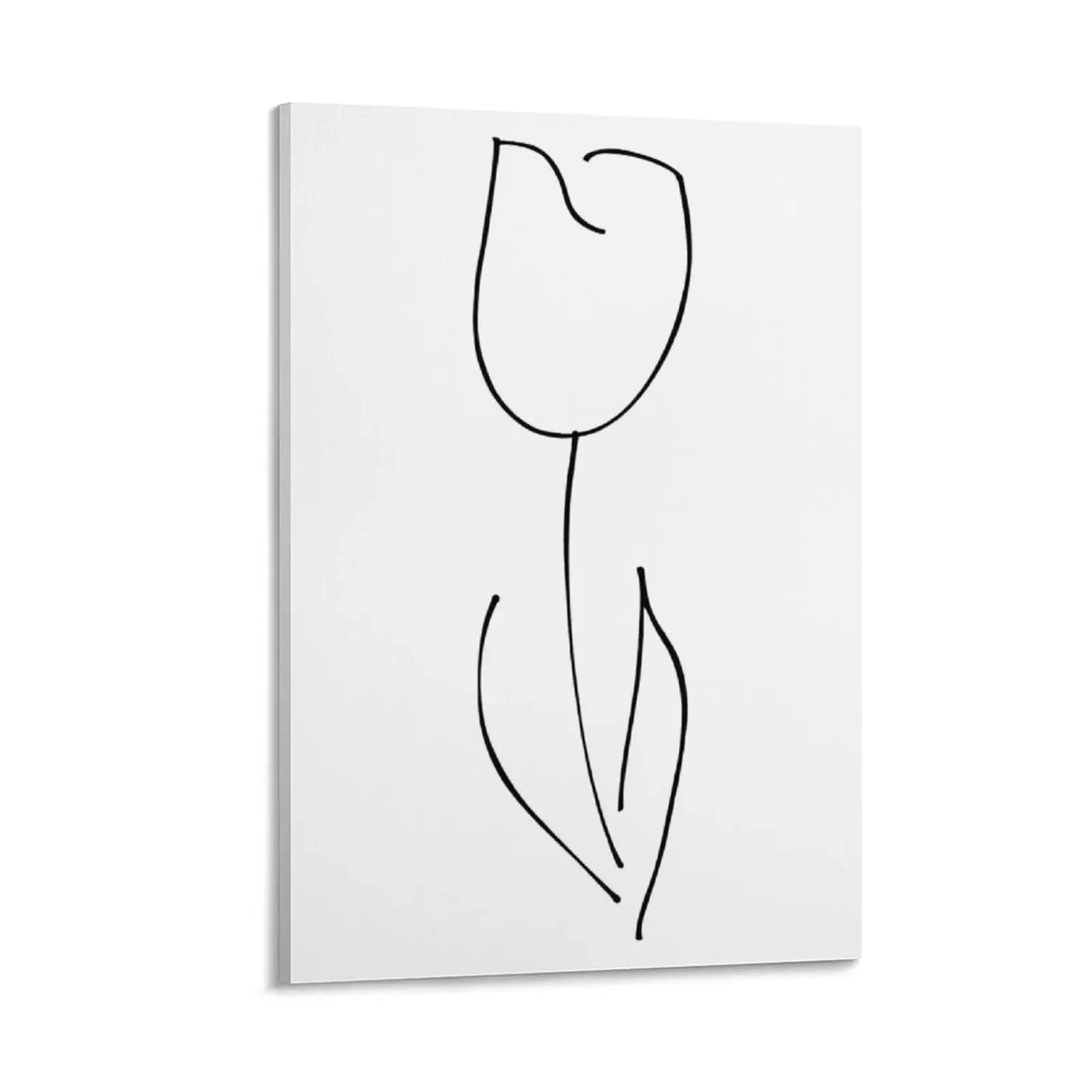 

White Tulip Canvas Painting stickers & posters decorative wall canvases aesthetic room decor