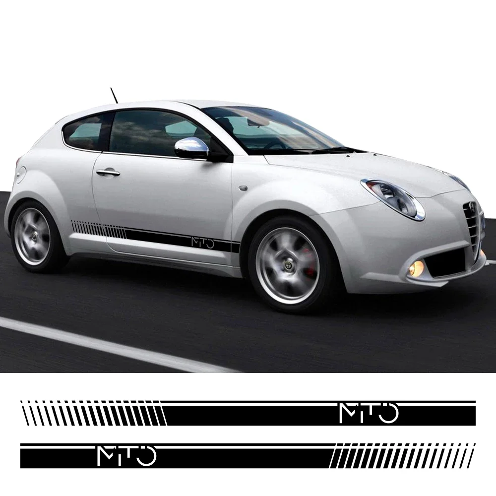 Car Door Side Sport Style Stickers For Alfa Romeo Mito Vinyl Film Decor Decals Kit Auto SUV External Tuning Accessories