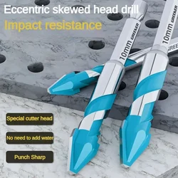 Greener 8-12mm Cross Tile Drill Bits Cross Tile Drill Bit Alloy Hole Opener Drilling for Glass Wood Brick Drill Bits Tool Set