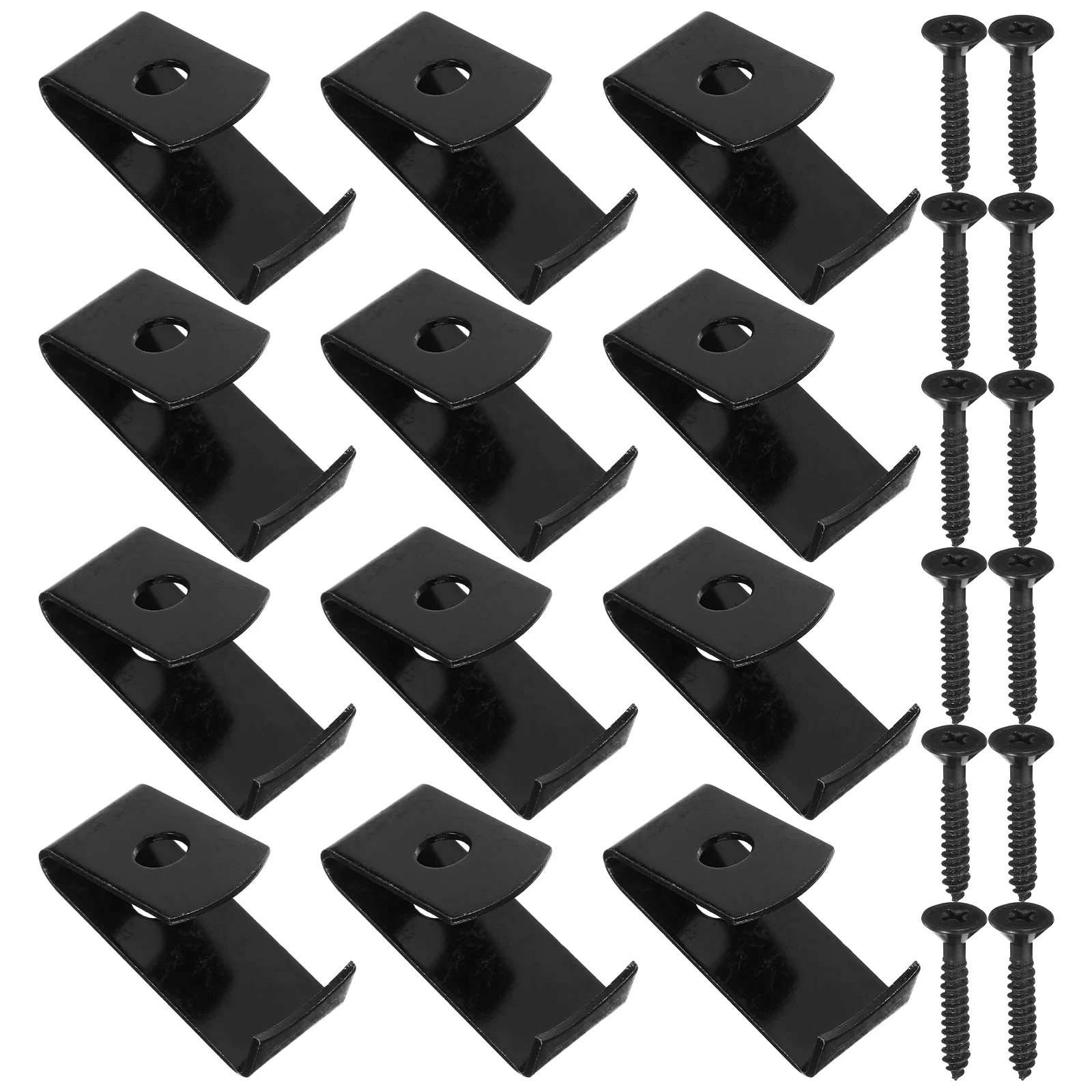 

12pcs Wall Hanging Planter Hooks Black Metal Plant Stand Clips for Outdoor Indoor Garden Balcony Porch Strong Stable