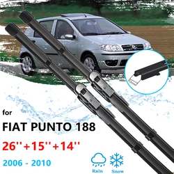 3x Do Fiat Punto Classic 188 MK2 2006 ~ 2010 Przednie tylne pióra wycieraczek Szczotki Obcinacz przedniej szyby Auto Części Zamienne