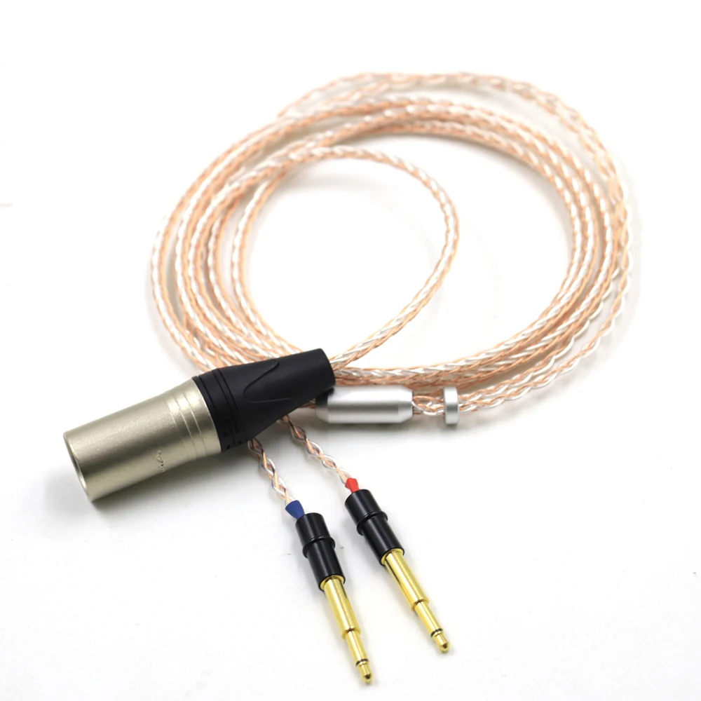 Haldane HIFI Single Crystal Copper Silver Mix Headphone Upgrade Replace Cable For Meze 99 Classics 99neo ANTONIO 99 NEO NOIR