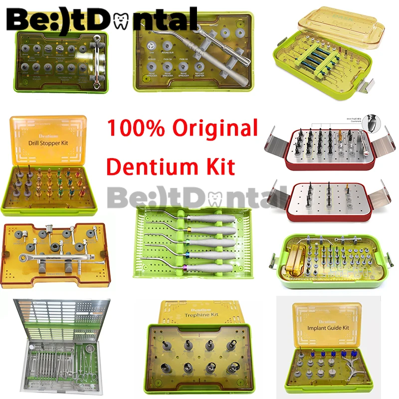 Dentium Implant kit 100% Original Dentium DASK Dental Implant Bone Chisel Digital Guide Surgery Prosthetic Osteotome Tool Kit