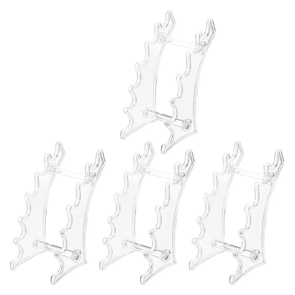 Espositore a 4 Pezzi a Forma di Arco in Acrilico Premium per Penne, Matite, Lucidalabbra, Penne Stilografiche, Pennelli da Trucco, Negozio al Dettaglio