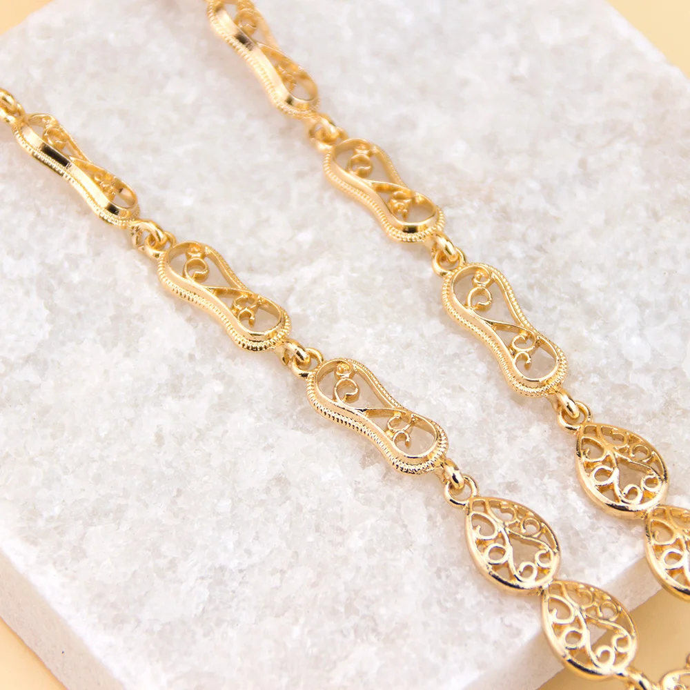 Marokko Stil Halskette Ohrring Set Für Frauen Luxus Arabisch Rot Grün Kristall Quadrat Anhänger Hals Chian Braut Schmuck – Detail 12