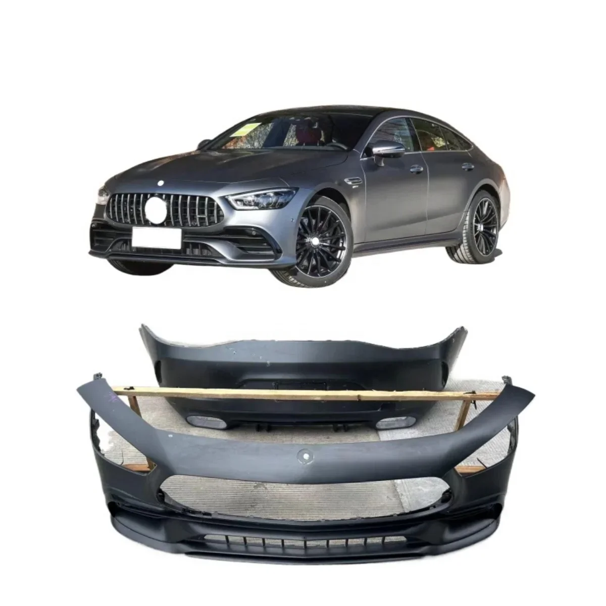 

AMG two-door (four-door) coupe GT-290 front and rear bumpers. For AMG-GT-290 front bumper, rear bumper