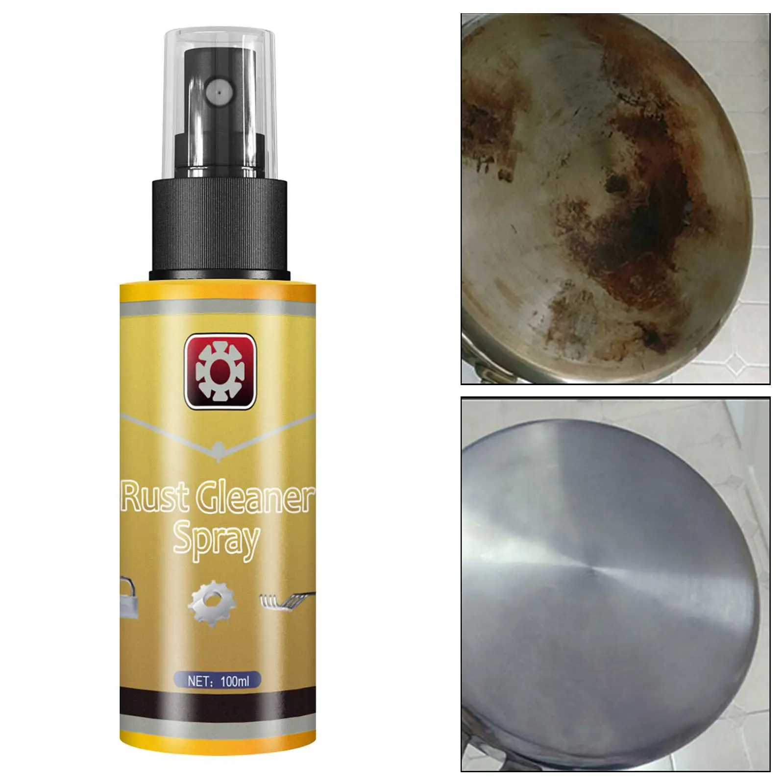 Rust Treatment 100ml Household Rust Remover for Kitchens Metal Tools Laundry
