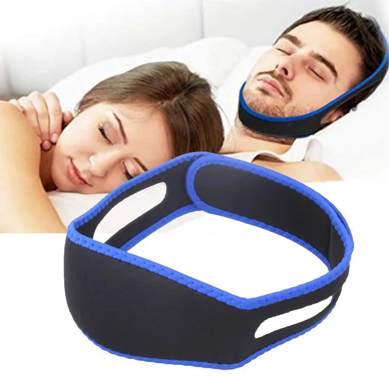 

New Neoprene Anti Snore Stop Snoring Chin Strap Belt Anti Apnea Jaw Solution Sleep Support Apnea Belt Adjustable Anti Snoring