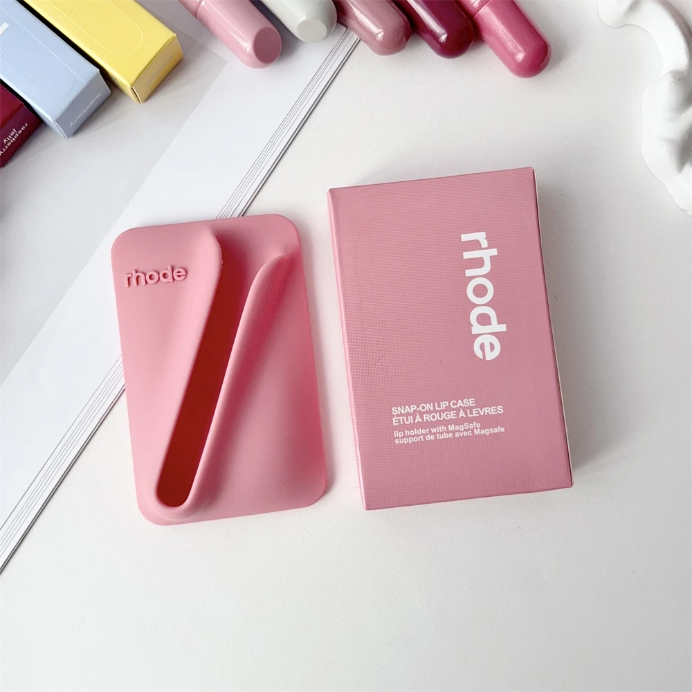 Rhode Hot Magnetische SNAP-ON LIP Hülle für Alle Mobiltelefone für Magsafe Lipgloss-Halter mit Langanhaltendem Lippenstift Lipgloss