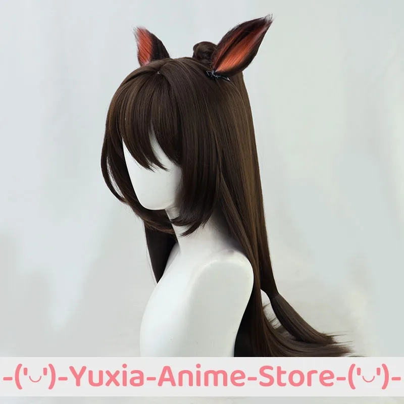Uma Musume جميلة ديربي El Condor Pasa شعر مستعار تأثيري آذان أنيمي لعب الأدوار زي حفلة الدعامة الشعر الاصطناعية ألياف مقاومة للحرارة
