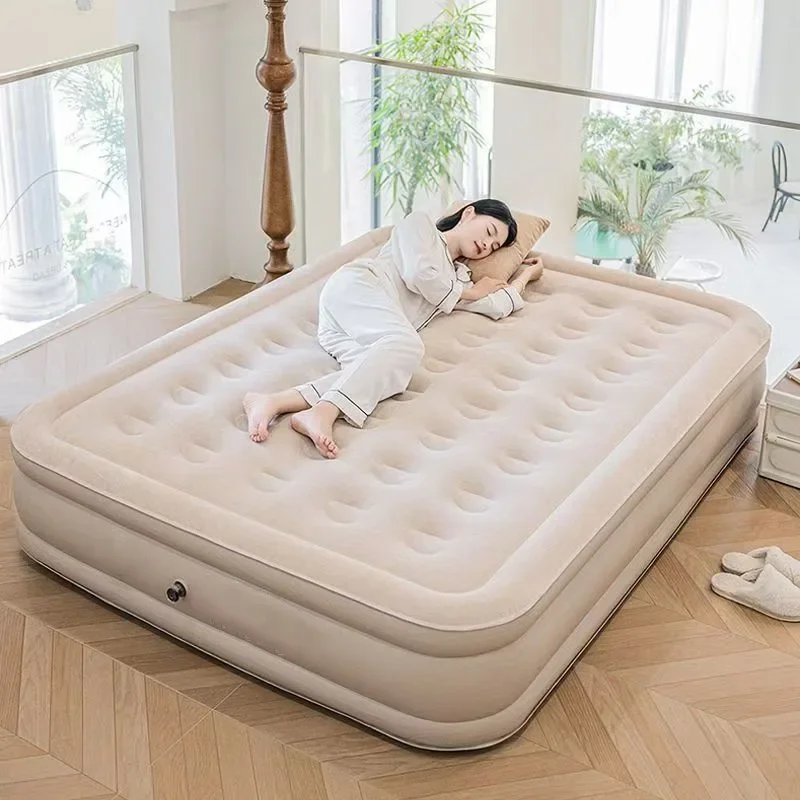 Thickened Inflatable Bed Electric Household Air Bed Floor Double Inflatable Air Bed Self-charging Single Camping Heightening