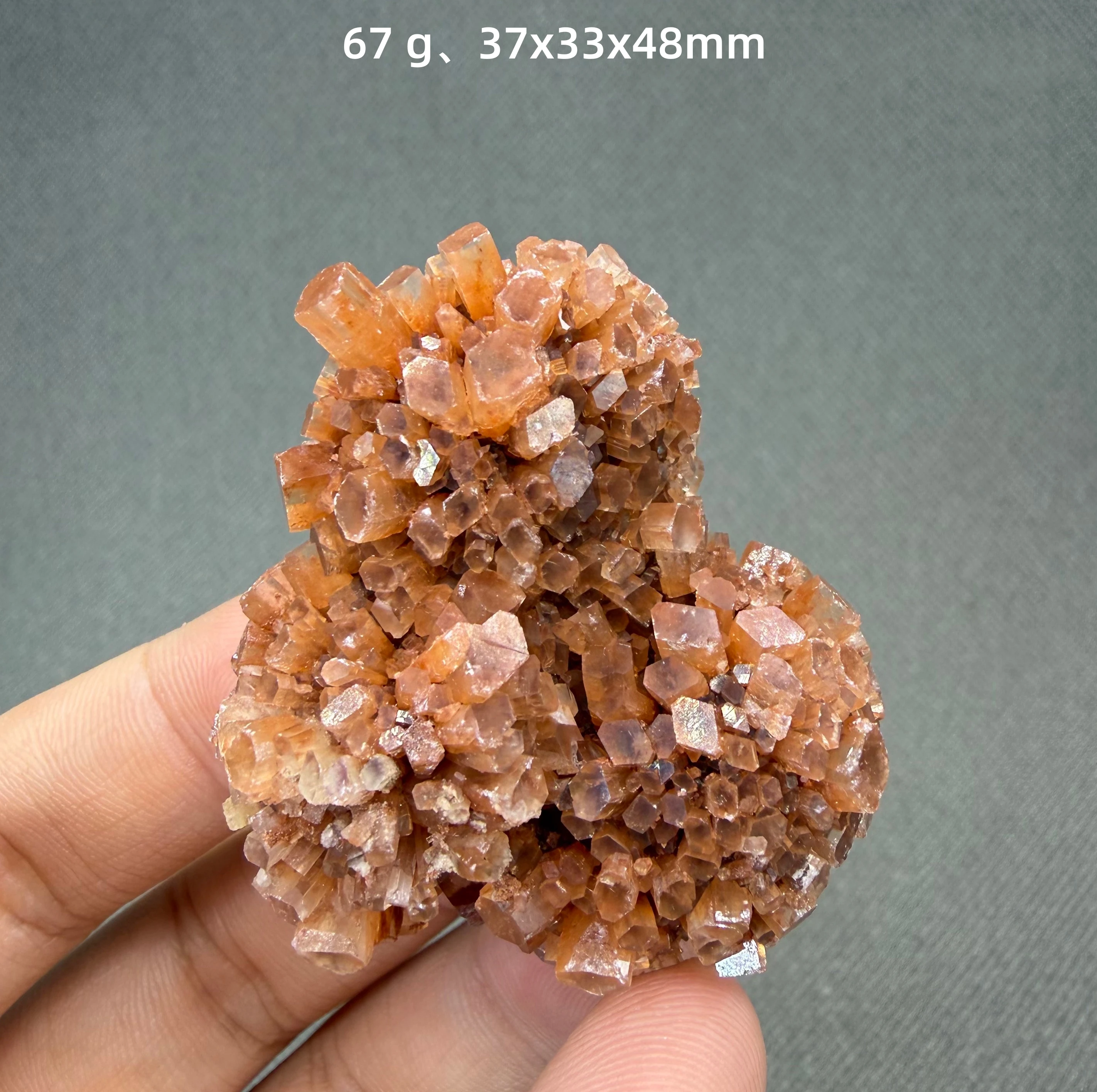 Natural orange Aragonite Sputnik Crystal Cluster Star Flower Mineral Specimen Home Decor