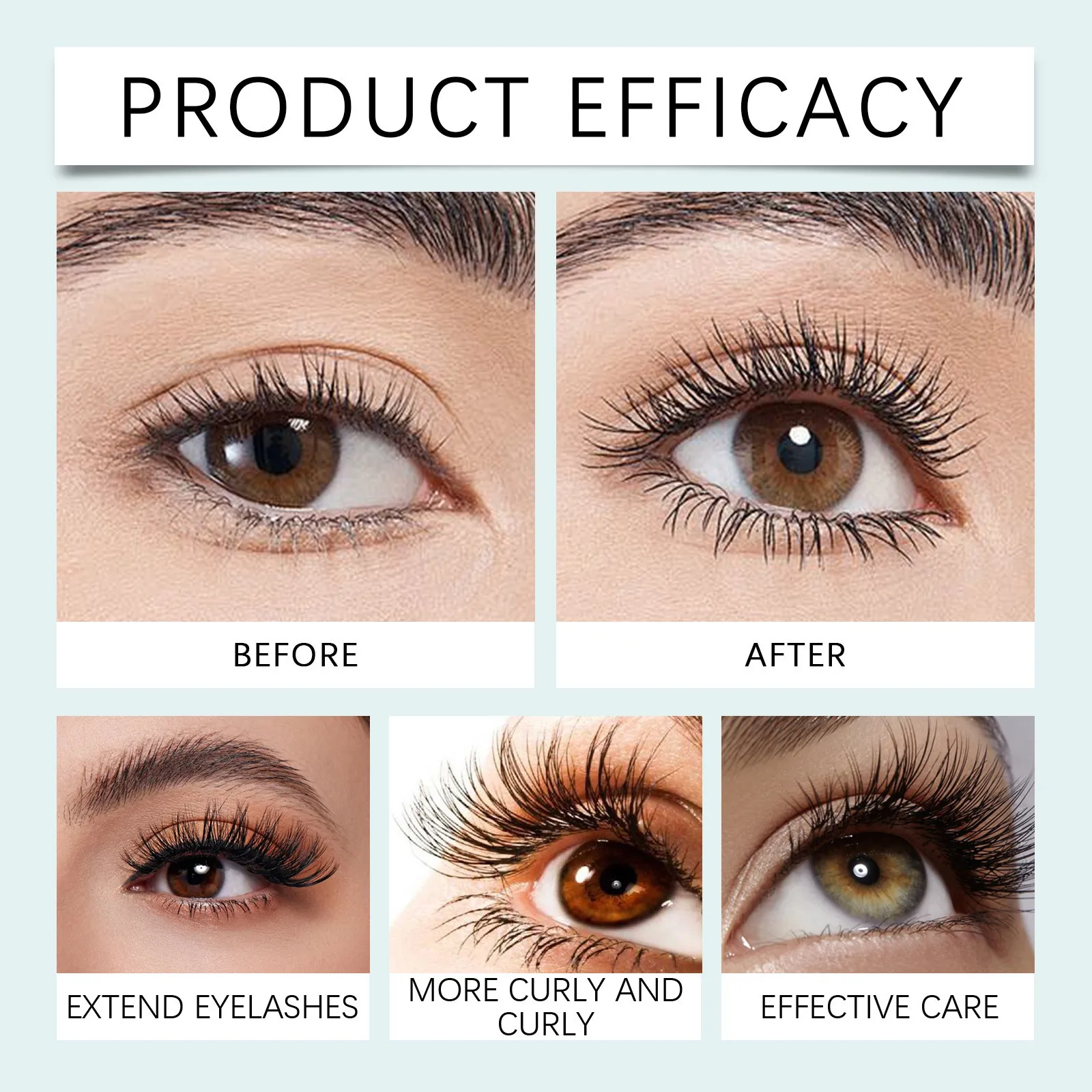 Wimper Voedende Groei Hydraterende Dikke En Sterke Glanzende Mascara Bevorderen Wimpergroei Verbeteren Schaarse Wimpers, 5ml