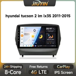 JIUYIN Car Radio For Hyundai Tucson 2 LM IX35 2009-2015 Carplay Auto DSP 2din Android Multimedia Video Player Navigation GPS