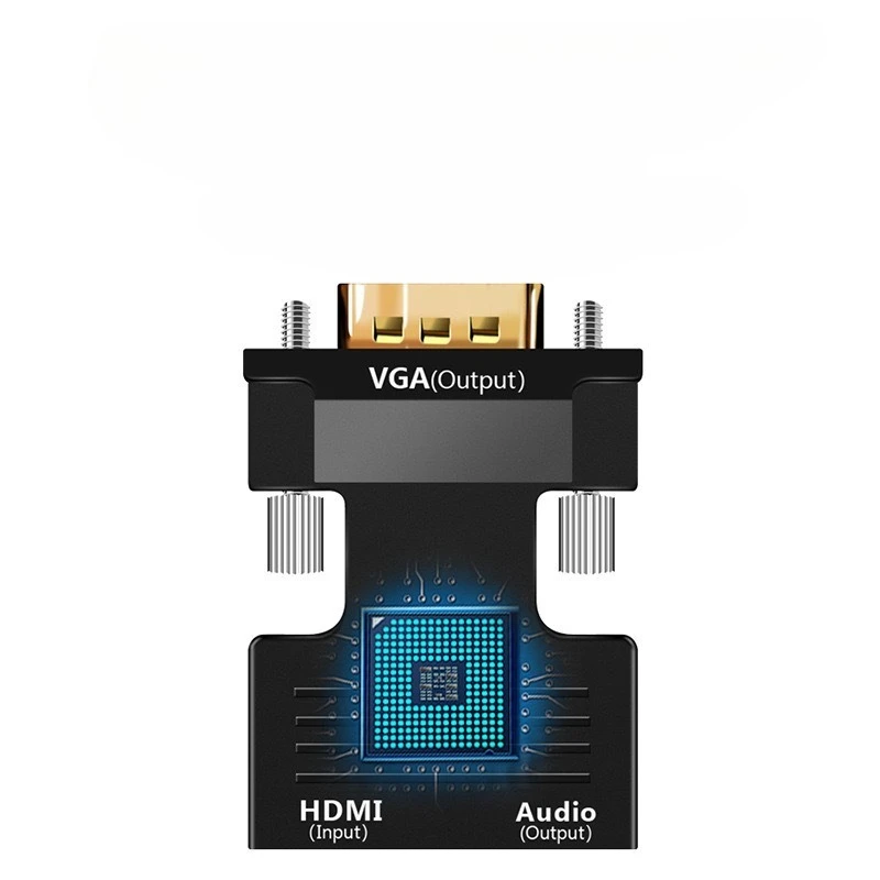 HDMI zu VGA Einweg-High-Definition-Videoadapter, Computer zu Set-Top-Box, Projektor, TV-Monitor Computerperipheriegeräte