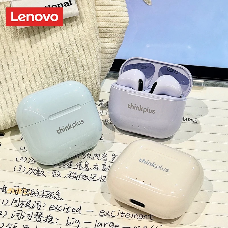 سماعات أذن لاسلكية صغيرة من Choice Lenovo LP40 Plus، سماعات بلوتوث خفيفة الوزن عصرية عالية الدقة للمكالمات، سماعات أذن رياضية للموسيقى