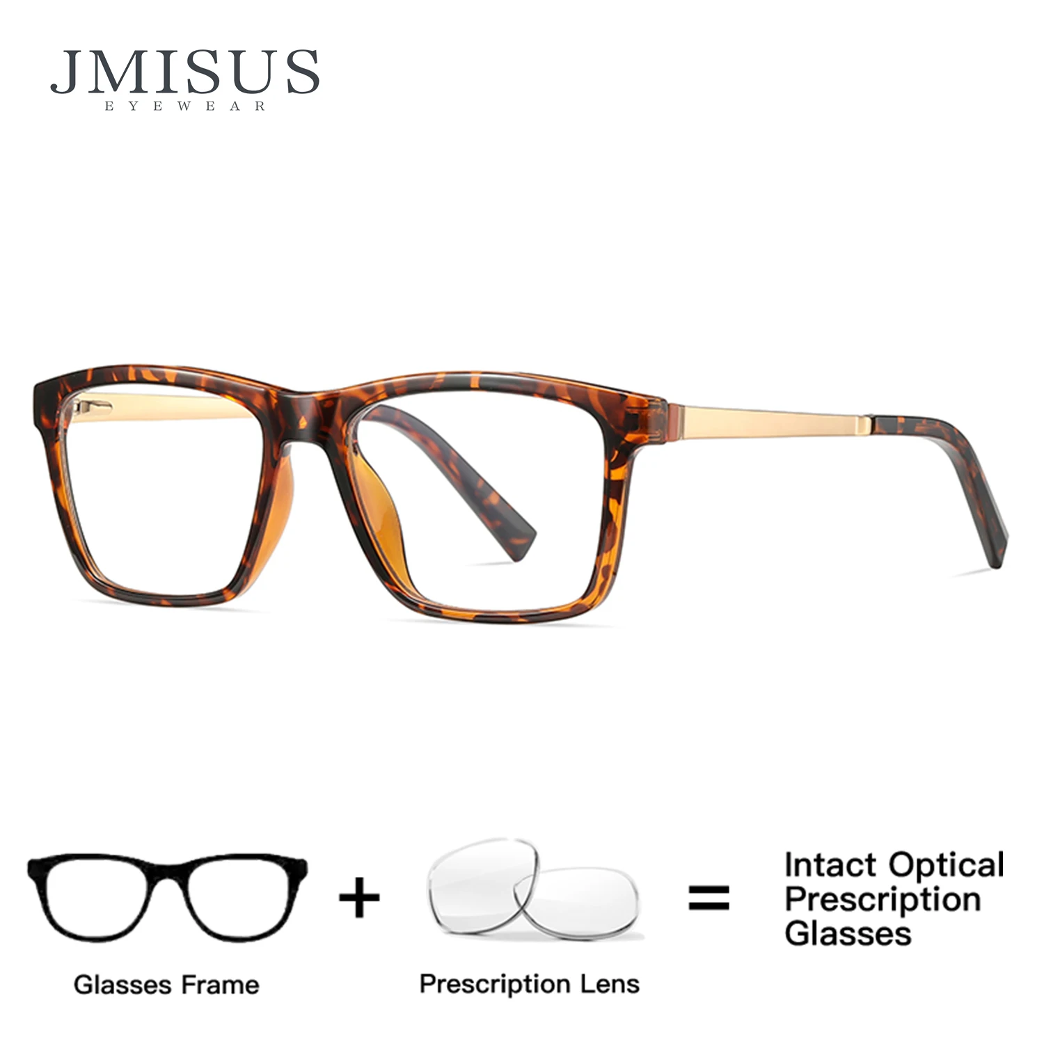 JMISUS New Arrivals Handmade Acetate Rectangle Progressive Prescription Eyewear Square Progressive Glasses Optical Eyeglasses