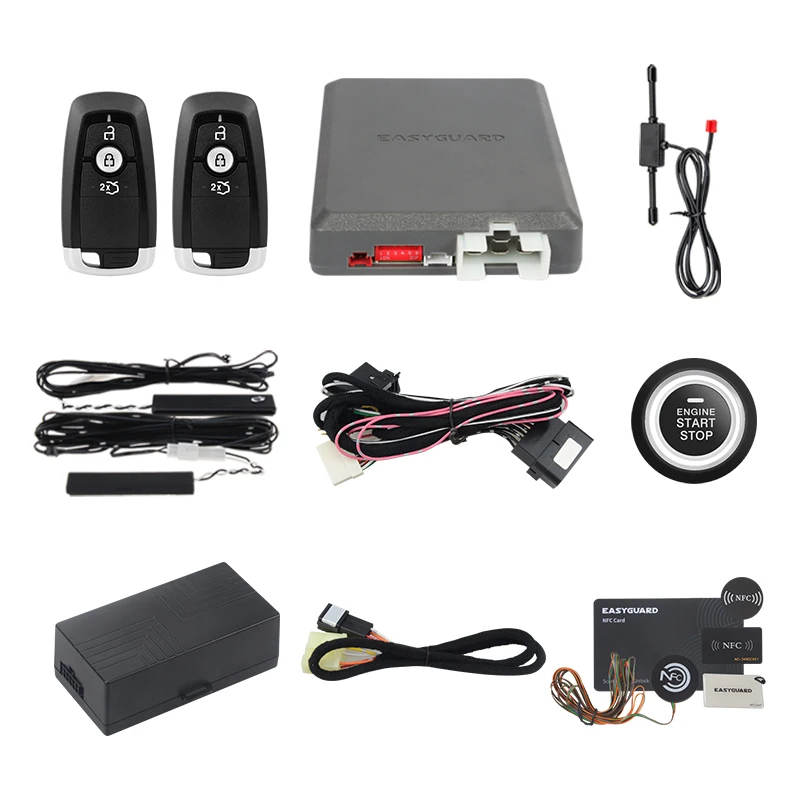 EASYGUARD PKE Remote Starter Fit Voor Key Start Escape/Mondeo/Escort/F-150/Ranger Keyless Entry Proximity Lock Ontgrendelen