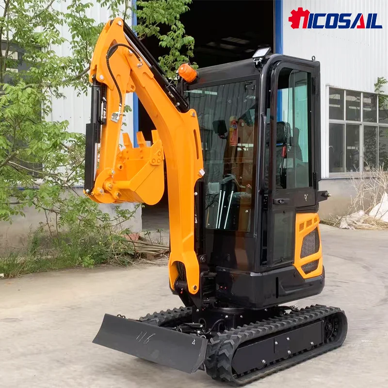 Customized Mini Excavator 1.8 Ton CE EURO 5 EPA Kubota Engine Bagger Small Crawler Excavator 1 Tons 2 Digger Home Excavators
