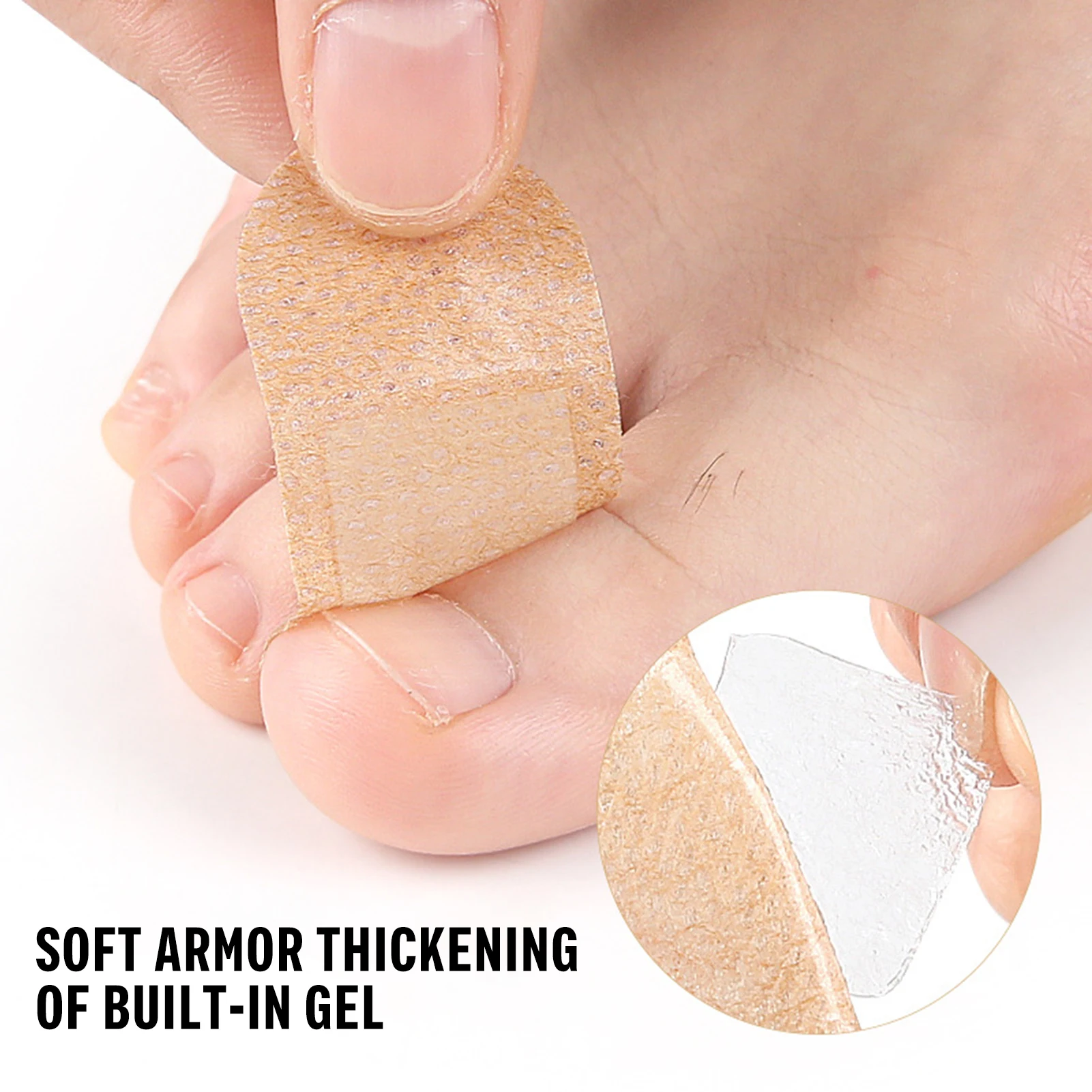 

Foot Nail Correction Patches Hydrogel Oval Nail Repair Patches Soft Nail Embedded Toenail Repair Patch Nail Correction Stickers