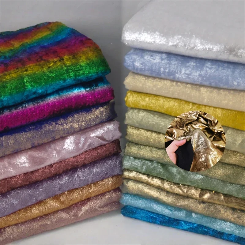 

Glitter Stretch Fabric Roll Hot Stamped Shiny Cloth Wedding Stage Backdrop Party Curtain Evening Gown Diy Sewing Craft Material