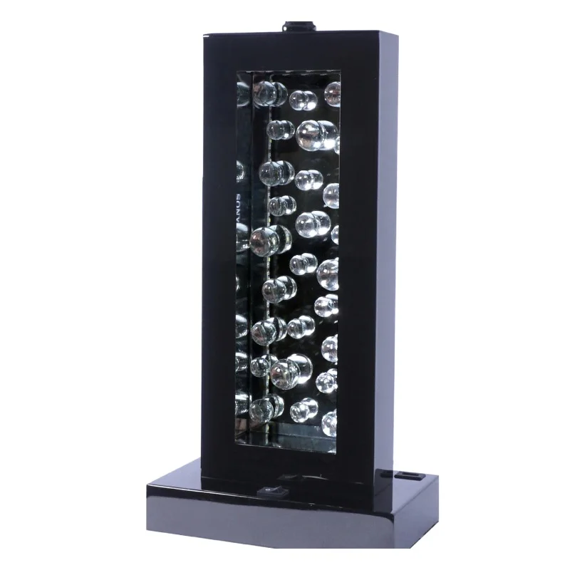 Black Black nickel Bubble Bubble column Color Column Column rectangular Glass Glass bubble Lamp Modern Unique Glass Bubble Colum