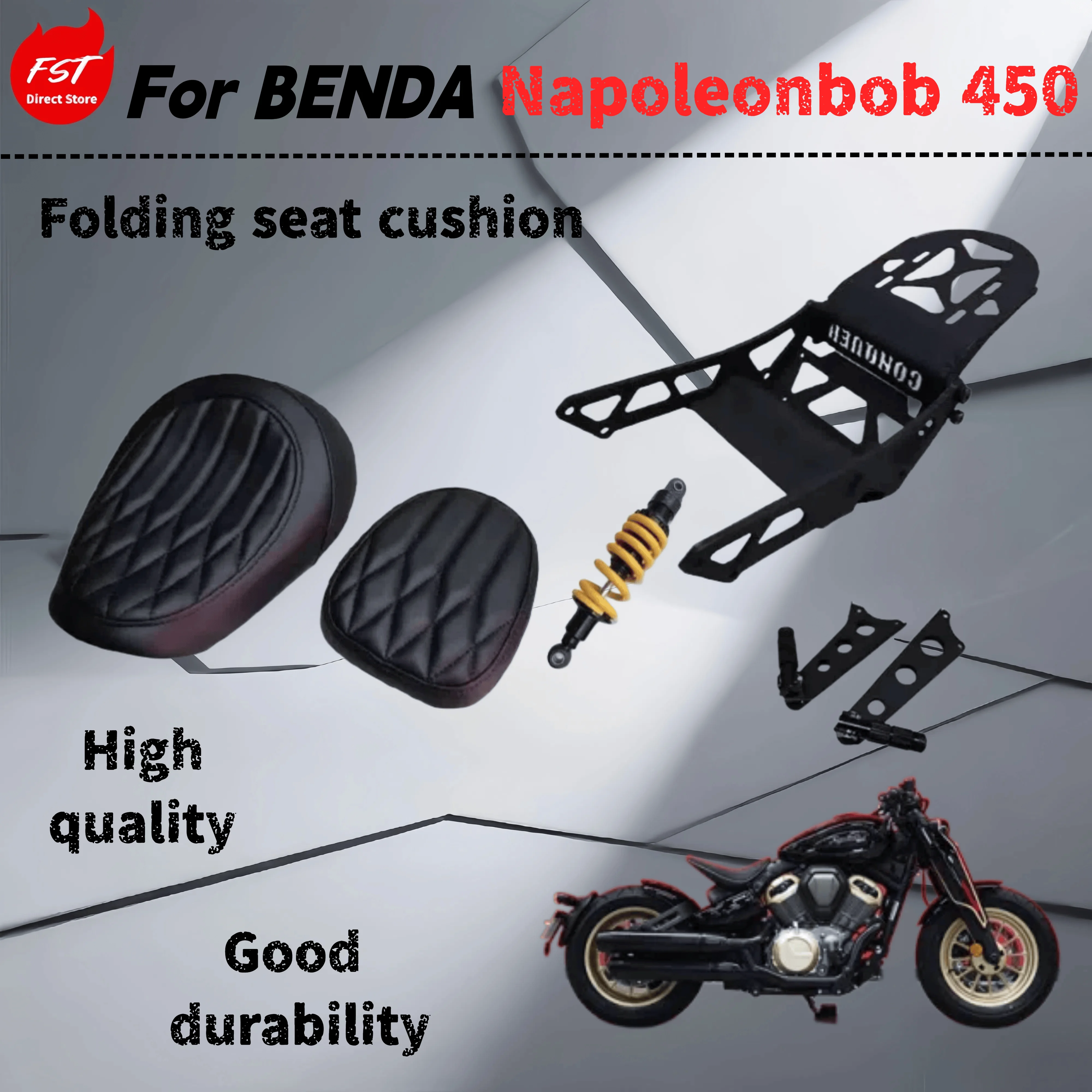 

For Benda Napoleonbob 450 retrofit double cushion folding cushion with hidden seat cushion flexible installation