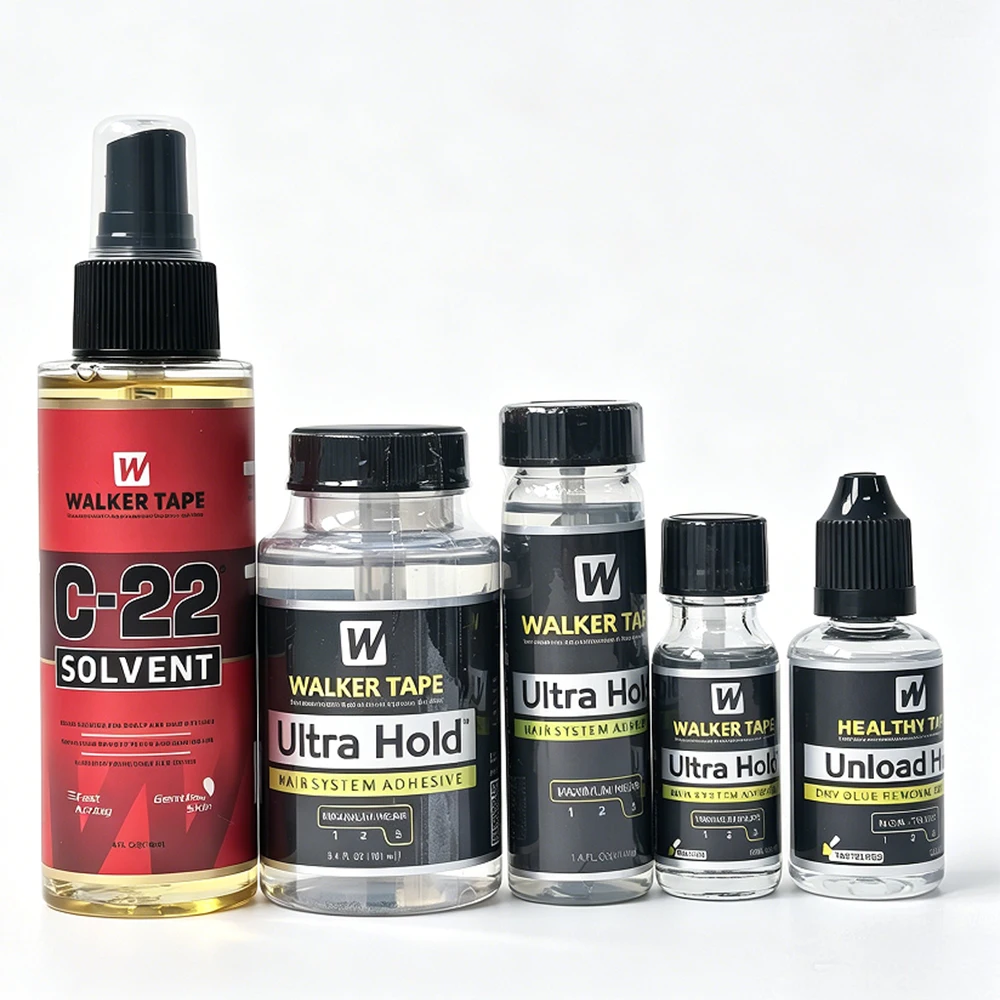 Walker Tape Ultra Hold Brush-On Adhesive 3.4 Oz Waterproof Clear-Drying Wig Glue for Lace Front Systems And Hair Extensions