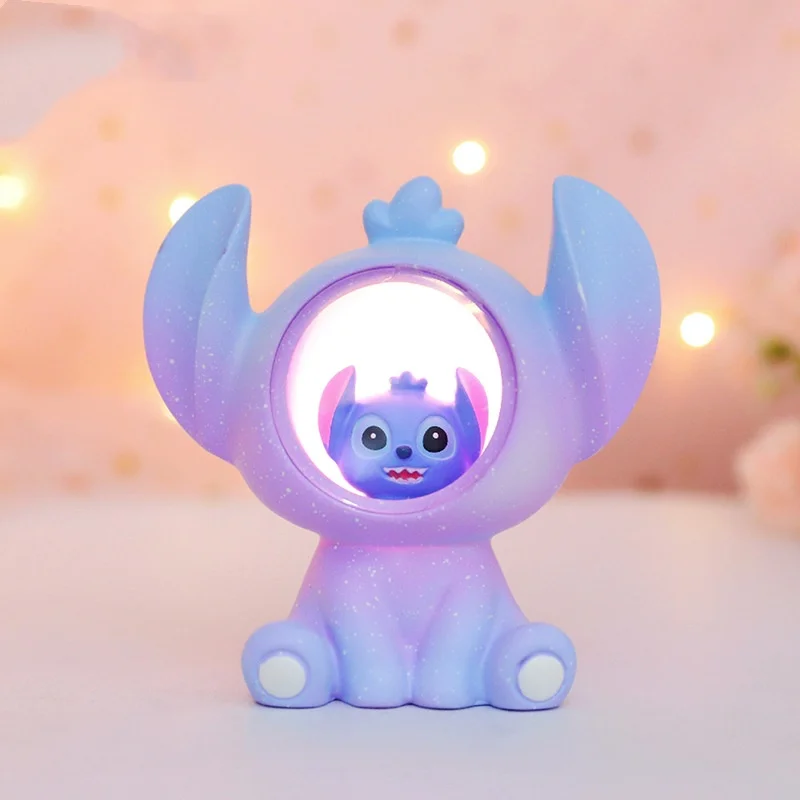 Disney Anime Lilo & Stitch Figuur Nachtlampje Schattige Cartoonsteek Bedlampje Slaapkamerdecoratie Kinderen Glow Toy Kawaii Cadeau