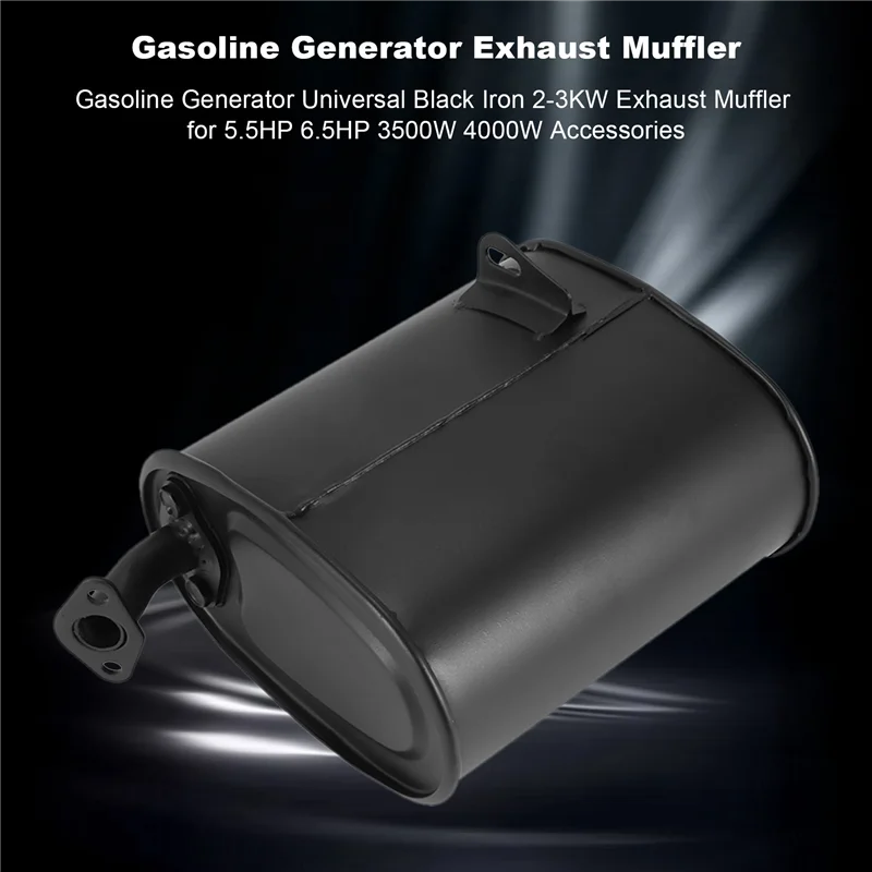 Gasoline Generator Universal 2-3KW Exhaust Muffler for 5.5HP 6.5HP 3500W 4000W