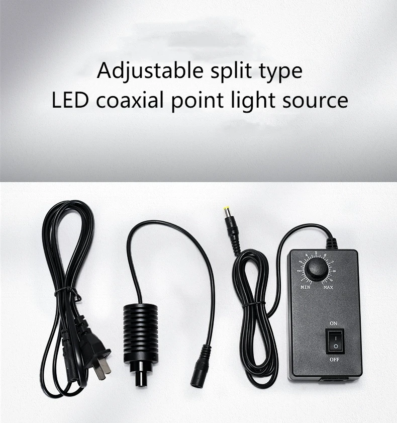 LED Coaxial Light Source, Electron Microscope, Point Light Source, Industrial Camera, Professional Fill Light, 2.5W 6-13mm