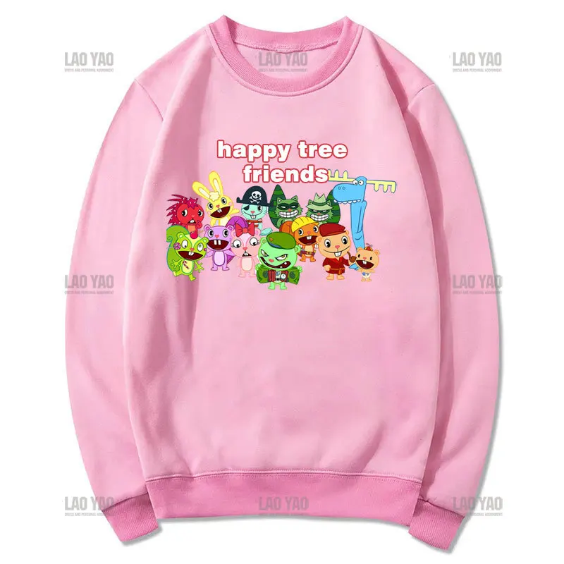 Pulls College Happy Tree Friends, sweats à capuche graphiques Happy Tree Friends, streetwear de dessin animé, sweat à capuche unisexe drôle, personnel entier, offre spéciale