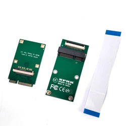 Ultra Slim Mini PCIe Male to Female Extension Cable mSATA SSD slot half-size to full size Card Support Laptop and Desktop