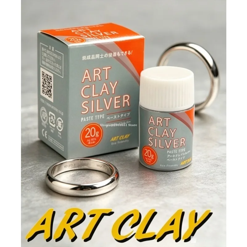 

20g Pure Silver Paste Liquid Silver Paste DIY Handmade Jewelry Rings Earrings Professional Material Repair Connection ART CLAY