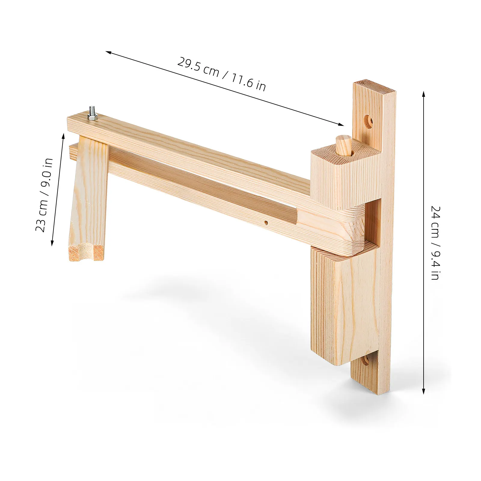 Wall Mount Wood Lamp Holder Folding Wall Bracket Adjustable Angle Decorative Sconce Bracket for Hanging Pendant Light Fixture