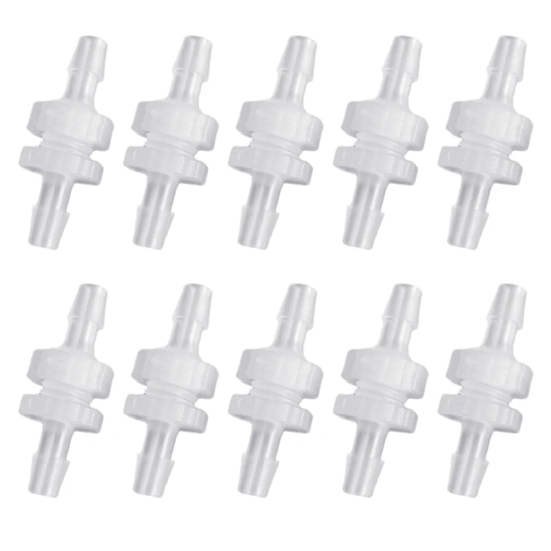 10 Packs 3/16 Thru-Bulk Bulkhead Plastic Hose Barb Fittings Plastic Hose Barb Dropship