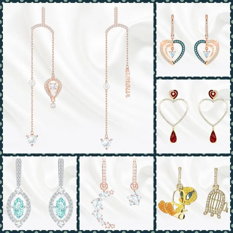 

2025 Trendy Fashion Shimmer Glowing Women's Social Event Earrings Lightweight Comfort Sale