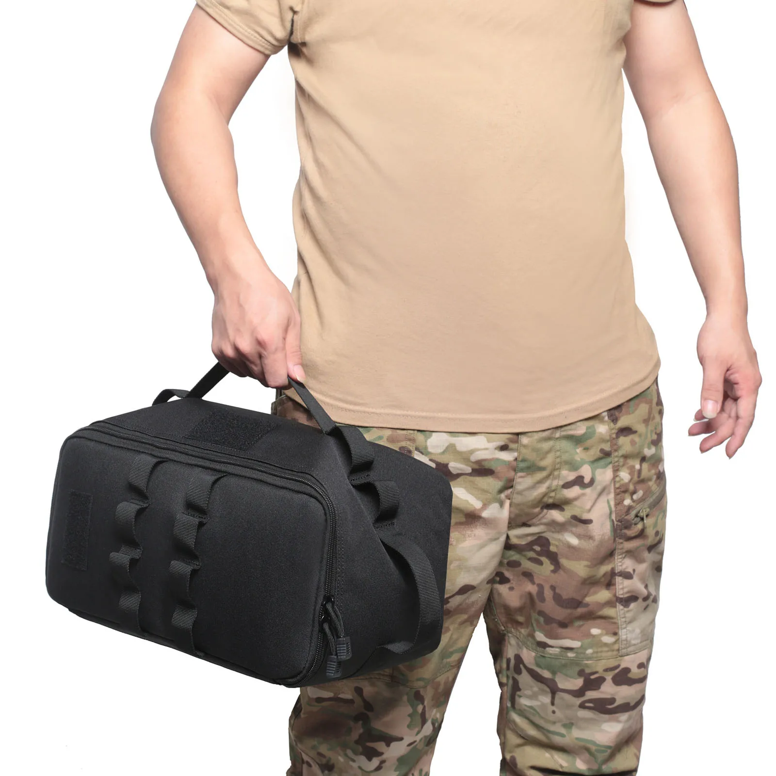 Bolsa de Almacenamiento para Camping, Anticolisión, Multifuncional, Bolsa Táctica de Transporte, Bolsa para Herramientas y Clavos de Tierra, Bolsa a Prueba de Golpes para Utensilios de Cocina